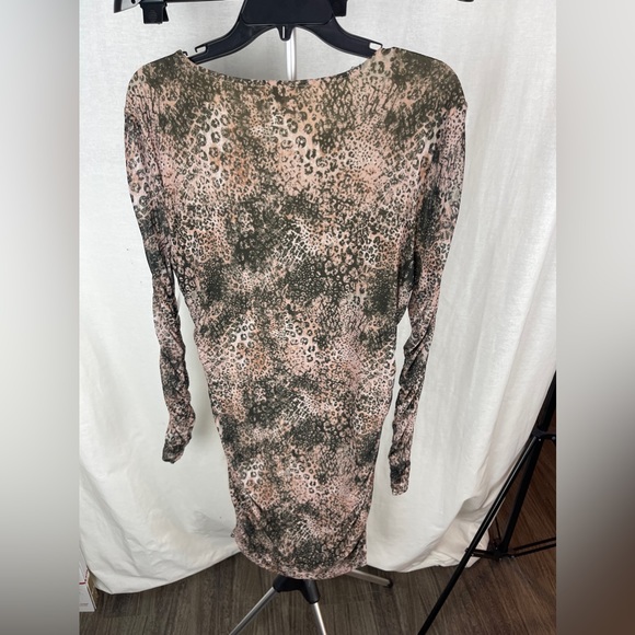 BB Dakota Steve Madden Tan LONG SLEEVE MINIDRESS Size XL NWT - Picture 9 of 10